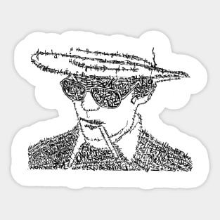 Hunter S Thompson Sticker